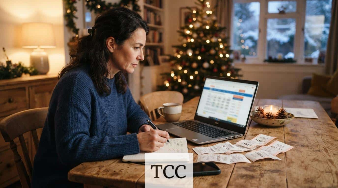 Persona comprando lotería de Navidad online de forma segura